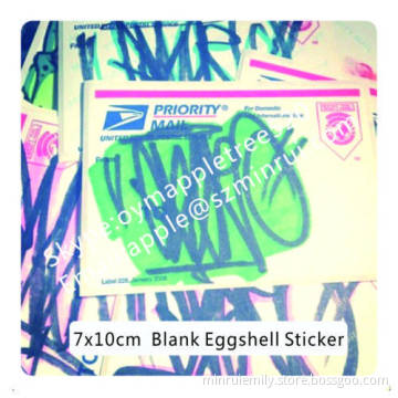 Hot Sale Shipping And Mailing Eggshell Sticker,excellent Eggshell Sticker Hard To Scrub,destructible Vinyl Label 